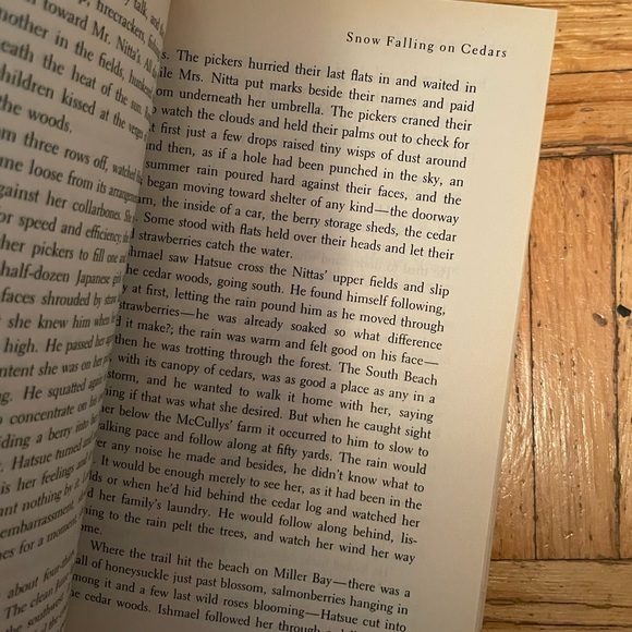 Snow Falling On Cedars Murder Mystery Novel Book David Guterson Used - Picture 3 of 4